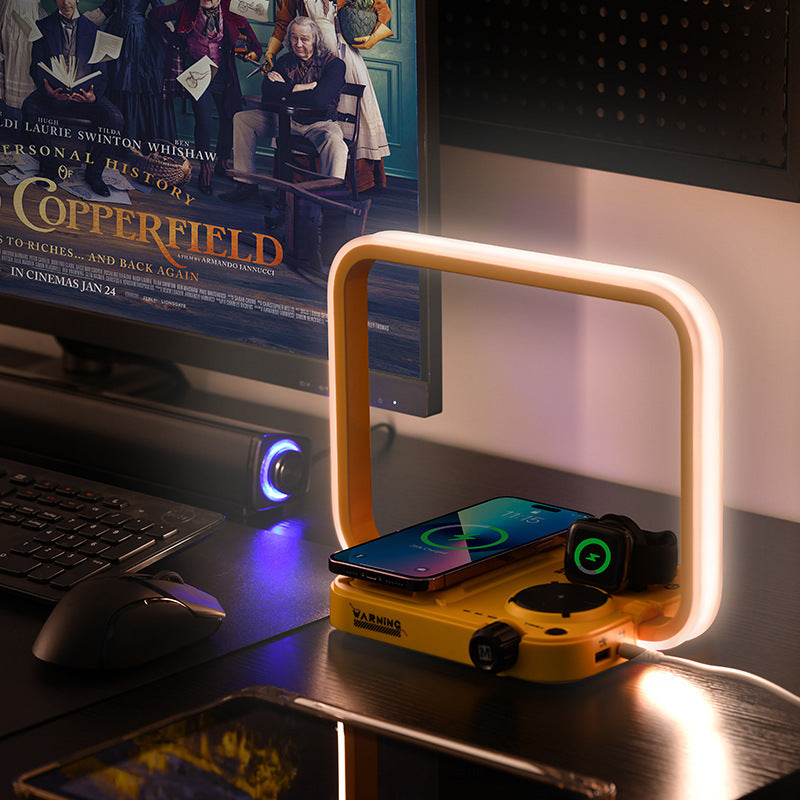Luxury 3-in-1 Wireless Charging Lamp