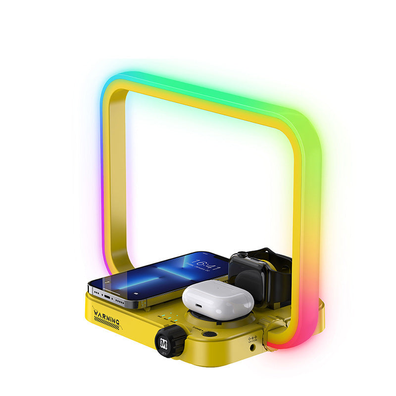 Luxury 3-in-1 Wireless Charging Lamp