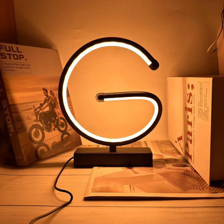 Creative Spiral LED Night Light Dimmable 3 Colors Table Night Lamp