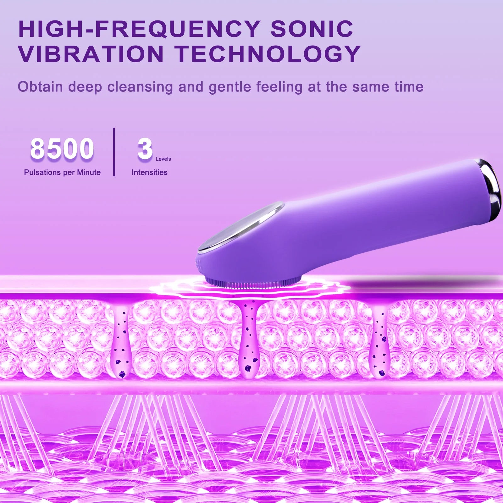 Rechargeable Waterproof Facial Cleansing Brush