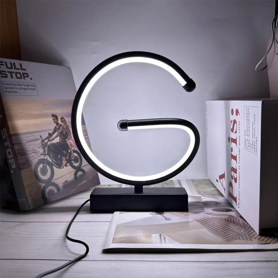 Creative Spiral LED Night Light Dimmable 3 Colors Table Night Lamp
