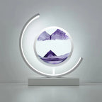 LED Night Light Moving Sand Art Table Lamp