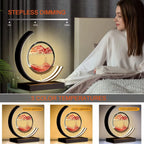 LED Night Light Moving Sand Art Table Lamp