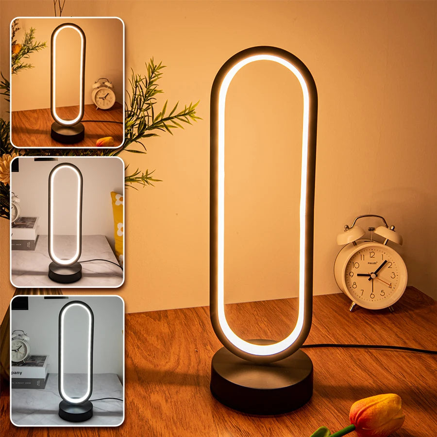 Creative Spiral LED Night Light Dimmable 3 Colors Table Night Lamp