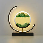 LED Night Light Moving Sand Art Table Lamp
