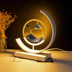 LED Night Light Moving Sand Art Table Lamp
