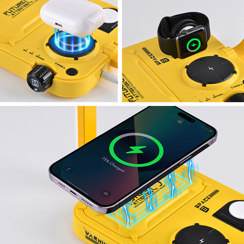 Luxury 3-in-1 Wireless Charging Lamp